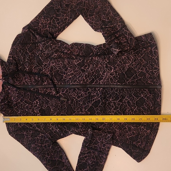 Lululemon Hooded Define Jacket Hoodie Nulu 8 Landscape Spanish Rose Black Lace - Picture 10 of 11